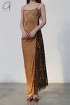 OUDE WAAG Core Velvet Strap Dress OW-23SS-DS10 Ginger